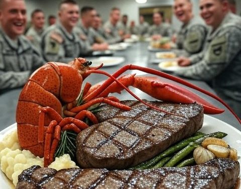 Tentara AS Gelar Pesta Lobster & Steak, Isu Invasi Iran Muncul