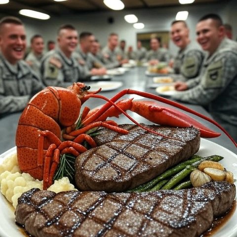 Tentara AS Gelar Pesta Lobster & Steak, Isu Invasi Iran Muncul