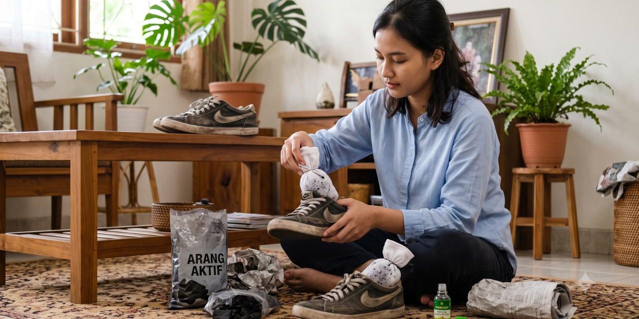 Solusi Bau Sepatu Olahraga: Pakai Briket Arang Aktif Semalaman