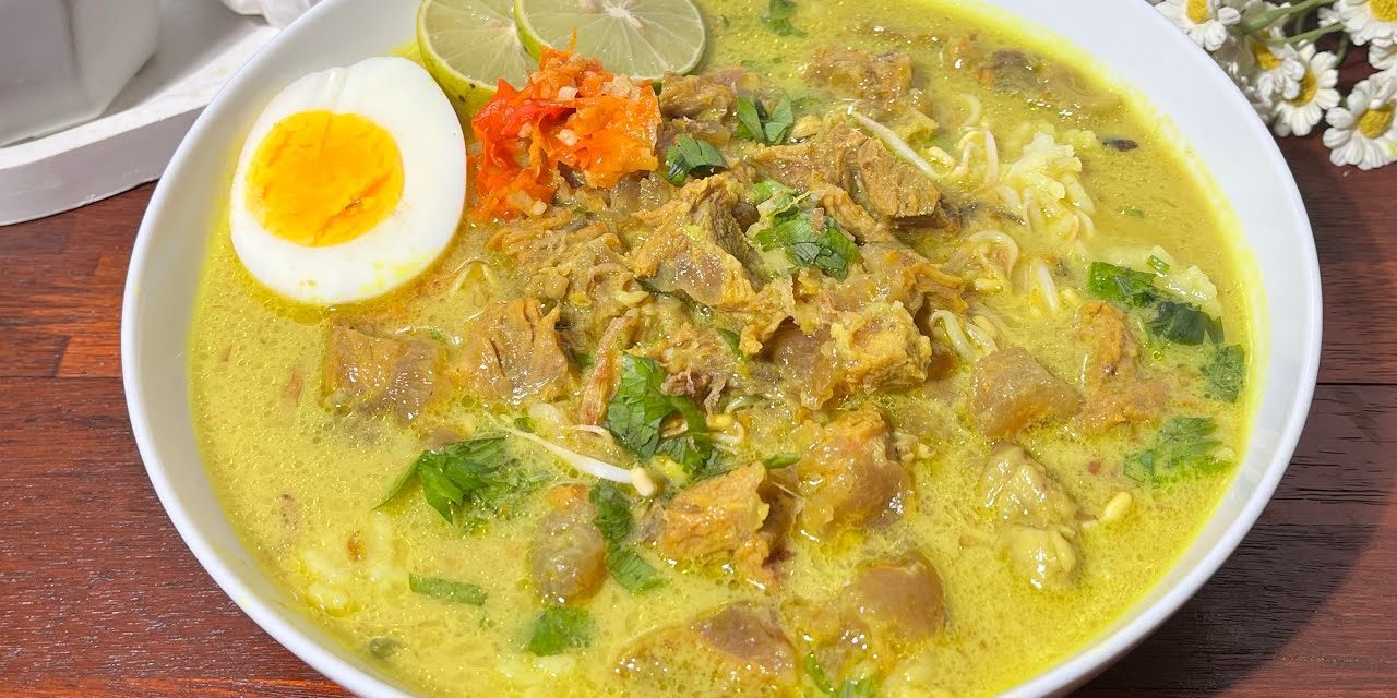 Soto Tuto Khas Tuban: Sajian Soto Daging Sapi Berkuah Santan